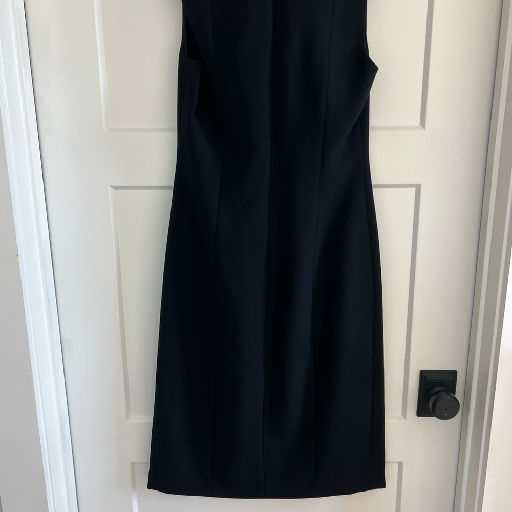 Elie Tahari Black Dress w/ lace slit - Picture 4 of 8